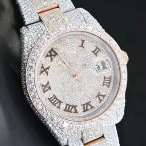 ลดราคาพิเศษ นาฬิกาควอตซ์ผู้ชายดีไซน์ทันสมัย ประดับเพชรโมอิสซาไนต์ เหมาะสำหรับใส่ทำงานและใส่ลำลองทุกวัน - Product Image 2