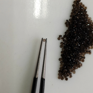 Quartz fumé brun naturel, taille brillante ronde de 1,5 mm, traité thermiquement, pierre précieuse de qualité supérieure pour la fabrication de bijoux - Product Image 3