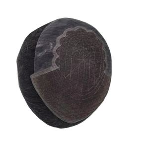 Perruque à dentelle frontale q6 hair model THB 2025, cheveux indiens Remy, frange, base sans colle, couleur blonde, densité 130%-250%, nœuds décolorés - Product Image 3