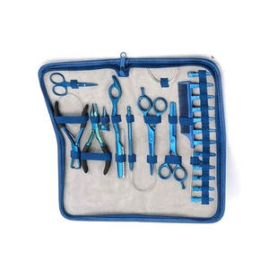 ZARNAB SURGICAL ZS-HETK-182 Kit d'outils professionnels durables en acier inoxydable doré pour extensions capillaires – Pince, aiguille à crochet, pinces - Product Image 4