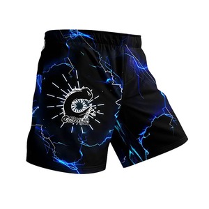 Shorts MMA pour hommes, imprimés, taille élastique, entraînement en salle de sport, kickboxing, légers, séchage rapide, colorés, haut de gamme pour arts martiaux mixtes. - Product Image 1