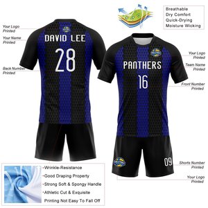 Conjunto de Camiseta y Pantalones Cortos de Fútbol para Hombre, Personalizado al por Mayor, Transpirable, Antiencogimiento, para Entrenamiento Deportivo - Product Image 3