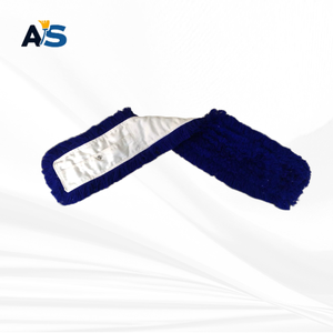 A&S Durable 5x40 Blue Dust <b>Mop</b> with Synthetic Acrylic Fibers Cut-End Design and Polyester Backing for Multi-Floor Cleaning - Product Image 4