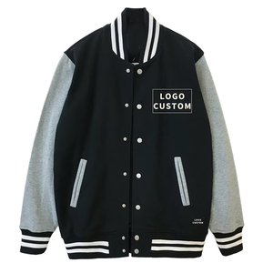 Custom Varsity Letterman <b>Jacket</b> <b>Leather</b> Sleeves Wool Body Patchwork Bomber <b>Jacket</b> Unisex College High Quality Streetwear <b>Jacket</b> - Product Image 4