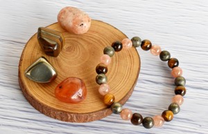 LEO Zodiac Crystals <b>Kit</b> Semi Precious Crystal Stone for Meditation Healing Gift Jewelry - Product Image 2
