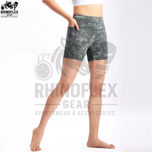 Nuevos shorts de yoga sin costuras para mujer, leggings de cintura alta, pantalones cortos de compresión para entrenamiento. - Product Image 2