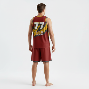 ชุดบาสเก็ตบอลแบบใหม่ปี 2026 ออกแบบเองได้ ชุดบาสเก็ตบอลซับลิเมชั่น เสื้อบาสเก็ตบอลชาย ชุดบาสเก็ตบอล - Product Image 2