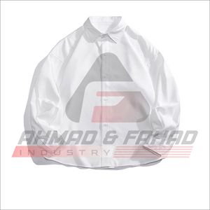 เสื้อเชิ้ตแขนยาวสีดำสำหรับผู้ชาย แบบติดกระดุม ผ้าทอสีพื้น สวมใส่สบายๆ สำหรับฤดูใบไม้ร่วง - Product Image 2