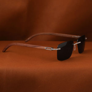 Gafas de Sol Unisex Elegantes con Diamantes Moissanite, Estilo Sofisticado, Lentes Negros, Cómodas y Anti-Reflejantes para el Uso Diario - Product Image 4