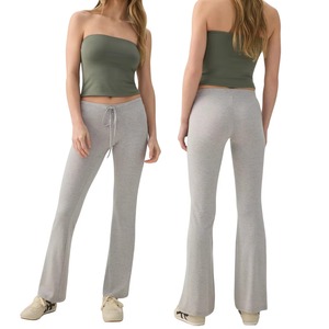 Pantalon de yoga évasé taille haute pour femme, anti-humidité, style décontracté, vente en gros, OEM - Product Image 1