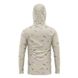 Sweat à capuche de pêche pour homme UPF 50, manches longues, imprimé par sublimation, protection solaire anti-UV, en polyester, modèle 2027 - Product Image 2