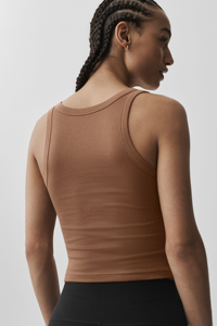 Camiseta sin mangas de algodón ligero para mujer, transpirable, informal, para entrenamiento y fitness. - Product Image 3