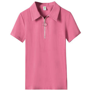 Nouvelle Collection Été 2025 Femme – Pull en Coton et Élasthanne Anti-Boulochage Style K avec Manches Papillon, 220g, Fermeture Éclair Latérale, Idéal Golf - Product Image 6
