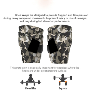 Hollow Out Design Made Outdoor Sports Use Neoprene Material Made Knee <b>Pads</b> Adjustable hook & Loop Closure Neoprene Knee Sleeve - Product Image 6