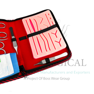 Kit Portátil de Práctica de Sutura Quirúrgica, Almohadilla de Silicona para Práctica de Sutura, Kit de Entrenamiento para Cierre de Heridas, Instrumentos Quirúrgicos para Estudiantes de Medicina - Product Image 5