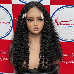 Extensions de cheveux bouclés Remy vietnamiens de 18 à 30 pouces avec styles Italian Wave, Body Wave et Deep Wave, couleur marron avec mèches -wgzy - Product Image 2