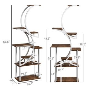 Espositore per Fiori/Piante a Scala con Ripiani per Esporre Vegetazione e Composizioni - Product Image 3