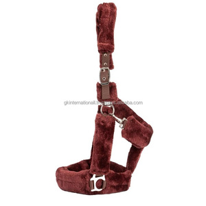 Cabestro de caballo de nailon a precio de venta al por mayor más vendido con doble costura y forro polar, herrajes de níquel, cabestro ecuestre - Product Image 6