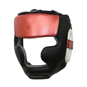 New Latest Design High Quality PU Material Round Head Guard for Unisex MMA & Boxing Training Full Face Safety - Product Image 3