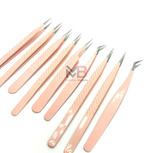 Pinzas Profesionales para Extensión de Pestañas con Punta Personalizada, Agarre Fuerte, Sensación Cómoda, Pinzas para Pestañas con Logotipo Personalizado - Product Image 4