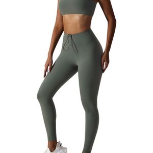 Custom OEM ODM Women High Waist Elastic Waist Yoga <b>Leggings</b> Mesh Solid Peach Hip Fitness Gym Wholesale Activewear - Product Image 3