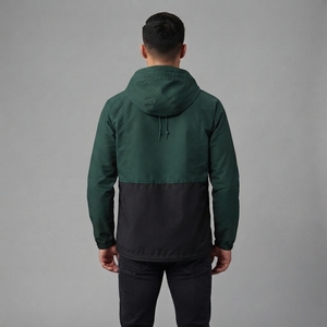 Veste coupe-vent légère à capuche pour homme, color block, fermeture éclair intégrale, pour sports de plein air et décontractée, vente en gros personnalisée - Product Image 3