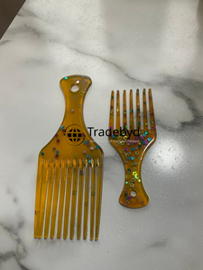 หวีเรซิ่นทำมือ Tradebyd อุปกรณ์จัดแต่งทรงผมสุดหรูสำหรับผู้หญิง ผู้ชาย และช่างทำผมมืออาชีพ - Product Image 4