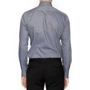 Chemise habillée décontractée pour homme en mélange polyester/coton, anti-boulochage, anti-rétrécissement, infroissable, collection Printemps, service OEM disponible - Product Image 4