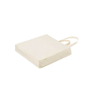 Bolsas de Compras de Tela Mediana y Resistente con Color Beige en la Parte Delantera y un Atractivo Color en la Parte Inferior Lateral, con Impresión de Logotipo Personalizado Según sus Necesidades - Product Image 5