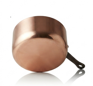 Copper Plated Sauce <b>Pan</b> with <b>Pot</b> Cover Interior <b>Induction</b> Cooker Compatible Portable Durable Sauce <b>Pans</b> - Product Image 4