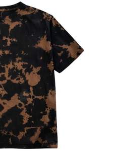 Customized Black <b>Brown</b> <b>Tie</b> Dye Cotton T Shirt Short Sleeve Crew Neck Vintage Acid Wash Mens Casual Streetwear Summer Tee - Product Image 3