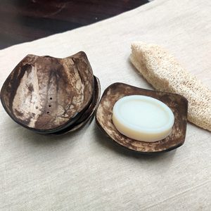 Soporte para jabonera de cáscara de coco con logotipo personalizado hecho a mano Natural ecológico - Product Image 4