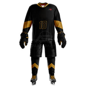 Uniforme de hockey sobre hielo transpirable con logotipo personalizado, ropa deportiva profesional, uniforme de hockey sobre hielo para venta en línea - Product Image 4