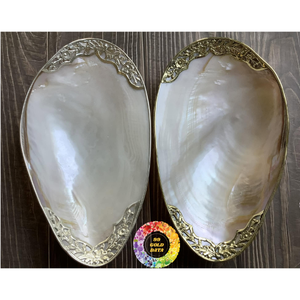 Luxury Handcrafted Mother of Pearl Caviar Plate 8cm to 10cm for Caviar Presentation and Table <b>Decoration</b> From Vietnam - CARYLN - Product Image 2