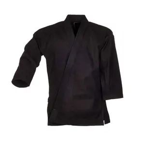 Ju Jutsu gi Tenno классический черный очень прочный костюм ju jutsu, сделанный из непроницаемой холщовой ткани (14 унций), чтобы выдерживать экстремальные