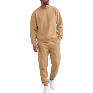 Unisex Casual Sweatsuit 2 Piece <b>Matching</b> <b>Set</b> Premium Crewneck Sweatshirt <b>Jogger</b> Pants Relaxed Everyday Comfort Wear - Product Image 1