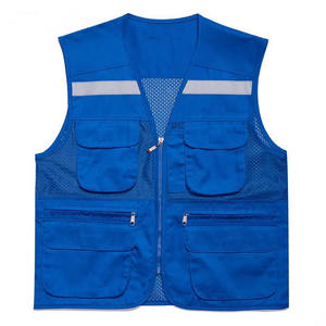 Nouveau gilet de sécurité sans manches haute visibilité avec bande réfléchissante, multi-poches, en maille, pour chauffeur bénévole - Product Image 5