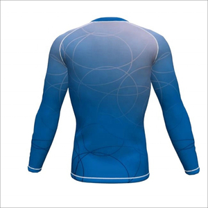 T-shirt de grappling athlétique Nogi imprimé sur mesure OEM, Rush Guard BJJ à manches longues - Product Image 2