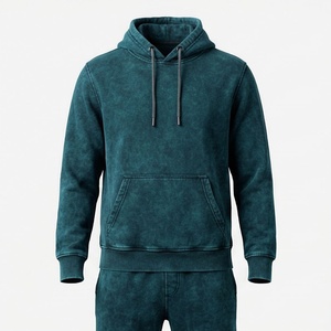 Ensemble de survêtement homme imprimé style hiver, délavé à l'acide, couleur personnalisable, séchage rapide, respirant, en coton, pour la gym et l'entraînement - Product Image 1