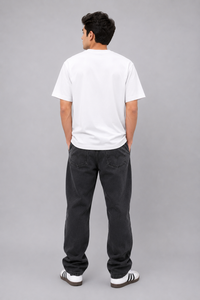 Premium 290 GSM Heavyweight Knitted Cotton Blend Oversized T Shirt Custom Printed Streetwear Unisex OEM ODM Manufacturer RTS - Product Image 4