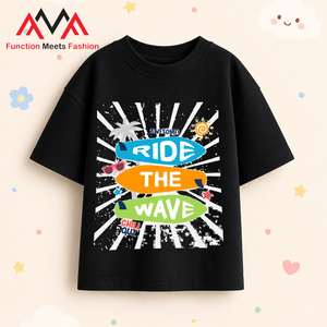 เสื้อยืดแขนสั้นทรงปกติ ผ้าฝ้าย 95 เปอร์เซ็นต์ ผ้ายืด 5 เปอร์เซ็นต์ พิมพ์ลายกราฟิก ระบายอากาศได้ดี สตรีทแวร์ สีดำ - Product Image 3