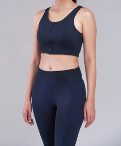 Ensemble de sport 2 pièces tendance 2026 : Soutien-gorge de sport et leggings taille croisée anti-transpiration, idéal pour le yoga et le fitness - Product Image 4