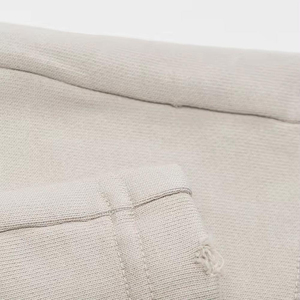 Pantalones Cortos Bermuda de Algodón Beige para Hombre, Cintura Media con Cordón Ajustable, Cintura Elástica con Bolsillos, Color Sólido, Estilo Casual, Tejido Transpirable - Product Image 3