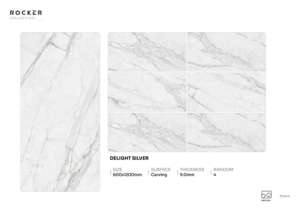 กระเบื้องพอร์ซเลนลายนูนทันสมัย ขนาด 600x1200 มม. 60x120 ซม. 24x48 นิ้ว รูปแบบขนาดใหญ่ สำหรับตกแต่งผนังและพื้นอย่างหรูหรา - Product Image 2