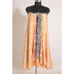 Falda Cruzada de Seda con Estampado Floral Vintage Hecha a Mano para Mujer, Estilo Bohemio de Cintura Media, Largo hasta el Tobillo, para Verano - Product Image 3