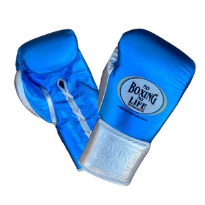 Custom No Boxing No Life Gloves Genuine Leather Hook & Loop Lace-up Closure Strap Gloves Training Sparring Moisture Wicking - Product Image 5