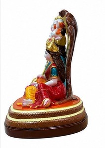 Estatua de Mármol de Vishnu y Lakshmi, Figura Religiosa de Piedra Pulida, Decoración para el Hogar o Templo - Product Image 4