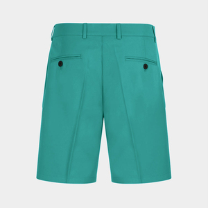 Pantalones Cortos Bermuda para Hombre, Color Verde Azulado Sólido, Cintura Media, Cierre de Botones, Casuales, de Algodón Oxford, con Bolsillos, Tejido Transpirable - Product Image 6