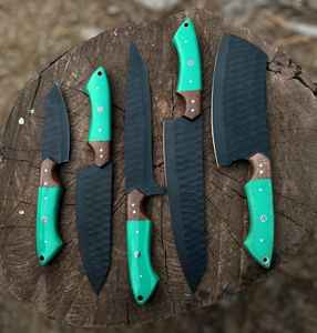 Juego de Cuchillos de Cocina al por Mayor, Grado Industrial, OEM, los Mejores Cuchillos de Chef Profesionales Forjados a Mano de Acero con Alto Contenido de Carbono, Alta Calidad - Product Image 2