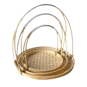 Bandeja de Servir de Bambú Más Vendida para Uso Doméstico y en Restaurantes - Product Image 2